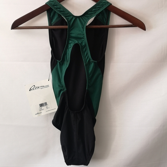 Dolphin Girls Swimwear Sz24 (5-6) Black Green New - Picture 3 of 5